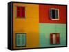 Colourful Buildings in La Boca District, Buenos Aires, Argentina-Louise Murray-Framed Stretched Canvas