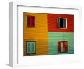 Colourful Buildings in La Boca District, Buenos Aires, Argentina-Louise Murray-Framed Photographic Print