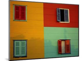 Colourful Buildings in La Boca District, Buenos Aires, Argentina-Louise Murray-Mounted Photographic Print