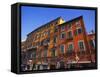 Colourful Buildings in Pisa, Tuscany, Italy-Jean Brooks-Framed Stretched Canvas