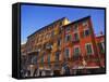 Colourful Buildings in Pisa, Tuscany, Italy-Jean Brooks-Framed Stretched Canvas
