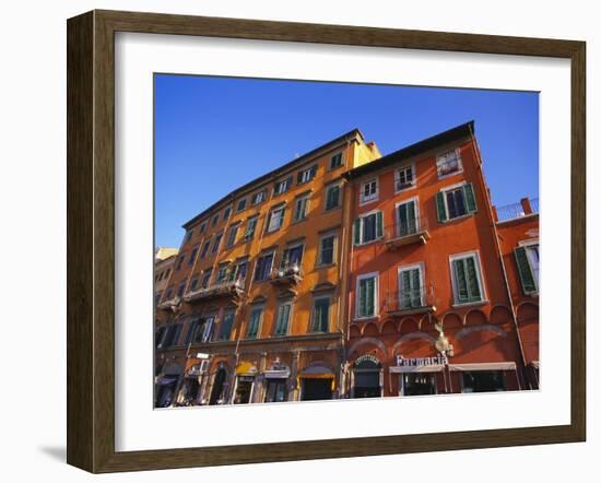 Colourful Buildings in Pisa, Tuscany, Italy-Jean Brooks-Framed Photographic Print