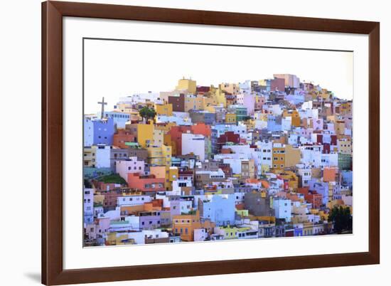 Colourful Buildings in the San Juan District, Las Palmas de Gran Canaria, Gran Canaria, Canary Isla-Neil Farrin-Framed Photographic Print