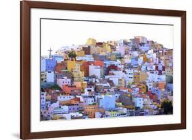 Colourful Buildings in the San Juan District, Las Palmas de Gran Canaria, Gran Canaria, Canary Isla-Neil Farrin-Framed Photographic Print