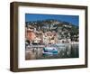 Colourful Buildings, Villefranche, Alpes-Maritimes, Provence-Alpes-Cote D'Azur, French Riviera-Adina Tovy-Framed Photographic Print