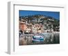 Colourful Buildings, Villefranche, Alpes-Maritimes, Provence-Alpes-Cote D'Azur, French Riviera-Adina Tovy-Framed Photographic Print