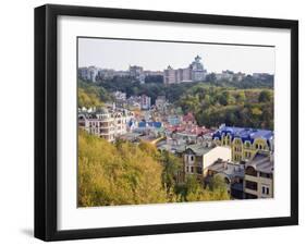 Colourful Buildings with Multicolor Roofs in a New Residential Area of Kiev, UKraine-Gavin Hellier-Framed Photographic Print
