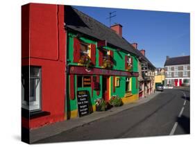 Colourful Cafe in Kilgarvan Village, County Kerry, Ireland-null-Stretched Canvas