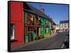 Colourful Cafe in Kilgarvan Village, County Kerry, Ireland-null-Framed Stretched Canvas