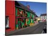 Colourful Cafe in Kilgarvan Village, County Kerry, Ireland-null-Stretched Canvas