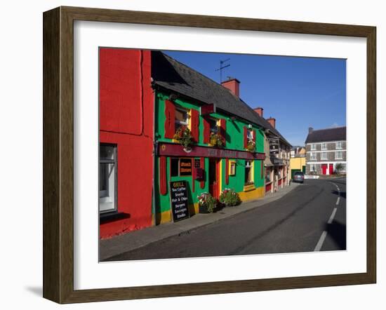 Colourful Cafe in Kilgarvan Village, County Kerry, Ireland-null-Framed Photographic Print