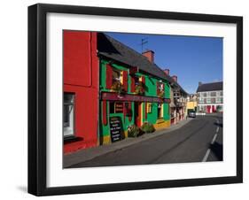 Colourful Cafe in Kilgarvan Village, County Kerry, Ireland-null-Framed Photographic Print