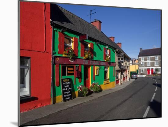 Colourful Cafe in Kilgarvan Village, County Kerry, Ireland-null-Mounted Photographic Print