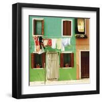 Colourful Casa - Clothesline-Chris Simpson-Framed Giclee Print