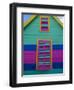 Colourful Chattel House Front, Barbados, West Indies, Caribbean, Central America-Gavin Hellier-Framed Premium Photographic Print