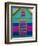 Colourful Chattel House Front, Barbados, West Indies, Caribbean, Central America-Gavin Hellier-Framed Photographic Print