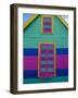 Colourful Chattel House Front, Barbados, West Indies, Caribbean, Central America-Gavin Hellier-Framed Photographic Print