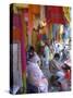 Colourful Clothes Shops, Chandni Chowk Bazaar, Old Delhi, Delhi, India-Eitan Simanor-Stretched Canvas