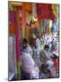 Colourful Clothes Shops, Chandni Chowk Bazaar, Old Delhi, Delhi, India-Eitan Simanor-Mounted Photographic Print