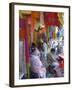 Colourful Clothes Shops, Chandni Chowk Bazaar, Old Delhi, Delhi, India-Eitan Simanor-Framed Photographic Print