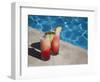 Colourful Cocktails by the Pool, Punta Cana, Dominican Republic, West Indies, Caribbean, Central Am-Frank Fell-Framed Photographic Print