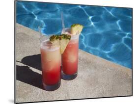 Colourful Cocktails by the Pool, Punta Cana, Dominican Republic, West Indies, Caribbean, Central Am-Frank Fell-Mounted Photographic Print