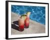 Colourful Cocktails by the Pool, Punta Cana, Dominican Republic, West Indies, Caribbean, Central Am-Frank Fell-Framed Photographic Print