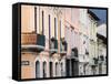 Colourful Colonial Architecture, Quito, Ecuador-John Coletti-Framed Stretched Canvas