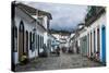 Colourful Colonial Houses in Paraty South of Rio De Janeiro, Brazil, South America-Michael Runkel-Stretched Canvas