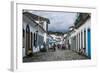 Colourful Colonial Houses in Paraty South of Rio De Janeiro, Brazil, South America-Michael Runkel-Framed Photographic Print