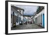 Colourful Colonial Houses in Paraty South of Rio De Janeiro, Brazil, South America-Michael Runkel-Framed Photographic Print