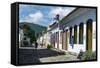 Colourful Colonial Houses in Paraty, South of Rio De Janeiro, Brazil, South America-Michael Runkel-Framed Stretched Canvas