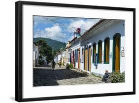 Colourful Colonial Houses in Paraty, South of Rio De Janeiro, Brazil, South America-Michael Runkel-Framed Photographic Print