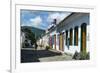 Colourful Colonial Houses in Paraty, South of Rio De Janeiro, Brazil, South America-Michael Runkel-Framed Photographic Print