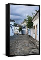 Colourful Colonial Houses in Paraty, South of Rio De Janeiro, Brazil, South America-Michael Runkel-Framed Stretched Canvas