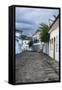 Colourful Colonial Houses in Paraty, South of Rio De Janeiro, Brazil, South America-Michael Runkel-Framed Stretched Canvas