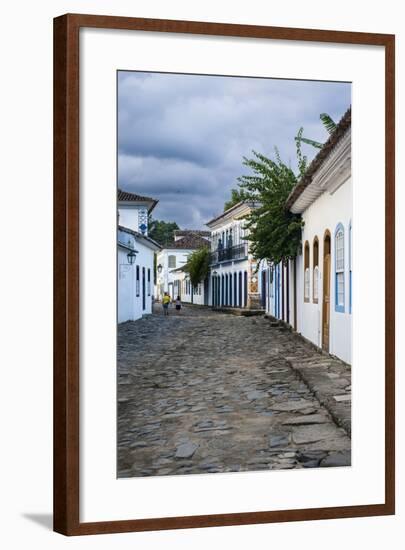 Colourful Colonial Houses in Paraty, South of Rio De Janeiro, Brazil, South America-Michael Runkel-Framed Photographic Print