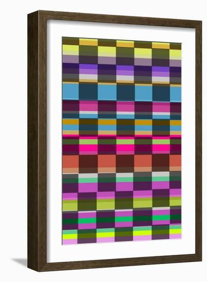 Colourful Cubes-Louisa Knight-Framed Giclee Print