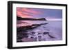 Colourful Dawn Sky Above Kimmeridge Bay on the Jurassic Coast, Dorset, England. Winter-Adam Burton-Framed Photographic Print