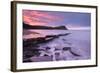 Colourful Dawn Sky Above Kimmeridge Bay on the Jurassic Coast, Dorset, England. Winter-Adam Burton-Framed Photographic Print