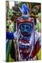 Colourful Dressed Masked Man in the Carneval (Carnival) in Santo Domingo-Michael Runkel-Mounted Photographic Print