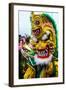 Colourful Dressed Masked Man in the Carneval (Carnival) in Santo Domingo-Michael Runkel-Framed Photographic Print