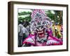 Colourful Dressed Masked Man in the Carneval (Carnival) in Santo Domingo-Michael Runkel-Framed Photographic Print