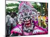 Colourful Dressed Masked Man in the Carneval (Carnival) in Santo Domingo-Michael Runkel-Mounted Photographic Print