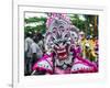 Colourful Dressed Masked Man in the Carneval (Carnival) in Santo Domingo-Michael Runkel-Framed Photographic Print