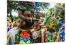Colourful Dressed Participants in the Carneval (Carnival) in Santo Domingo-Michael Runkel-Mounted Photographic Print