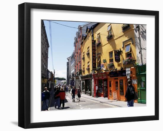 Colourful Facades, Galway, County Galway, Connacht, Eire (Republic of Ireland)-Ken Gillham-Framed Photographic Print