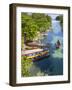 Colourful Fishing Boats on White River, Ocho Rios, St. Ann Parish, Jamaica, Caribbean-Doug Pearson-Framed Photographic Print