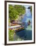 Colourful Fishing Boats on White River, Ocho Rios, St. Ann Parish, Jamaica, Caribbean-Doug Pearson-Framed Photographic Print