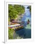 Colourful Fishing Boats on White River, Ocho Rios, St. Ann Parish, Jamaica, Caribbean-Doug Pearson-Framed Photographic Print